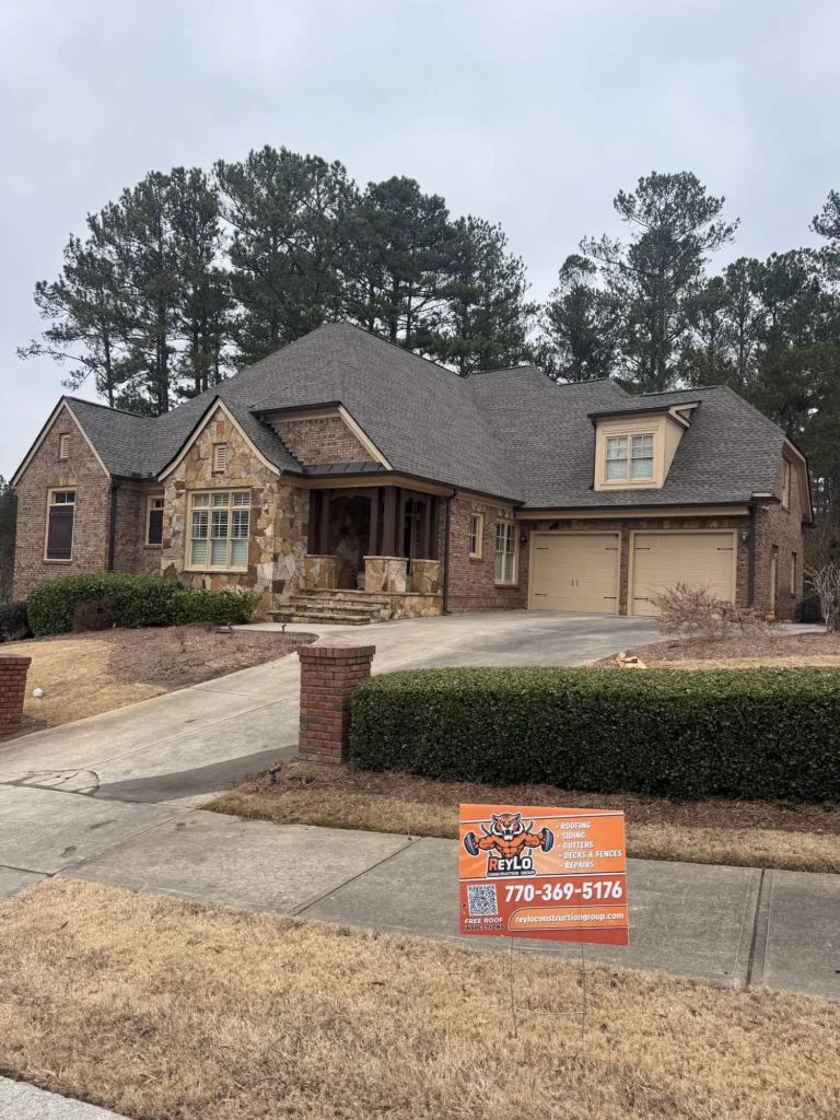 new roof installation on 2000s home in Powder Springs GA